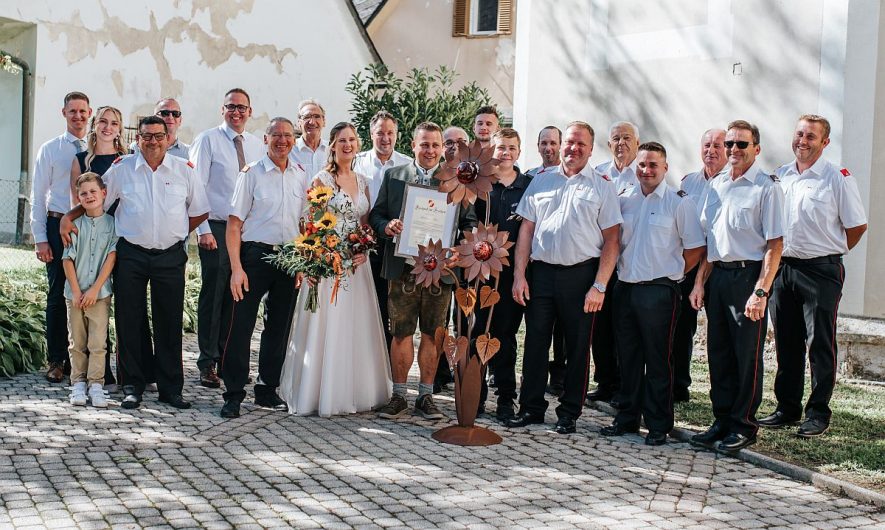 Wenn Feuerwehrherzen höherschlagen… Hochzeit von OBM Rene Rat & LM d. V. Barbara Geißler